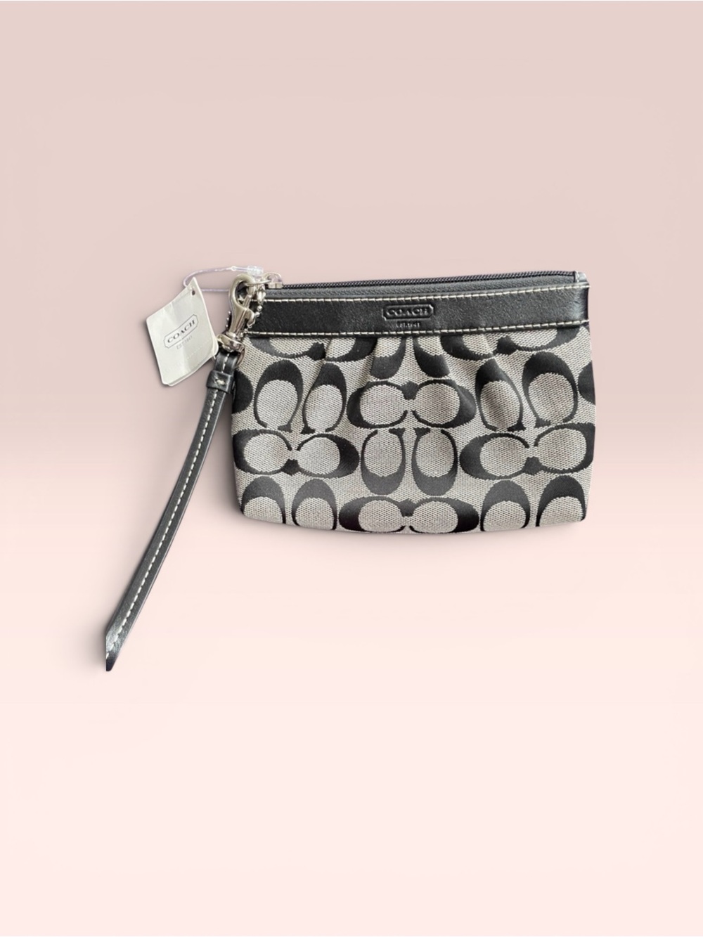 **Coach Black Wristlet NWT - Picture 2 of 3